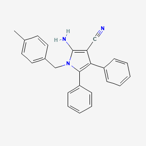 2-AMINO-1-(4-METHYLBENZYL)-4,5-DIPHENYL-1H-PYRROL-3-YL CYANIDE