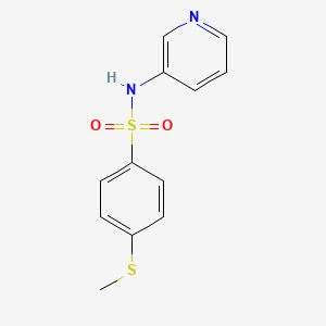 molecular formula C12H12N2O2S2 B3492182 4-(methylthio)-N-3-pyridinylbenzenesulfonamide 