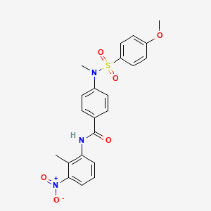 4-[[(4-methoxyphenyl)sulfonyl](methyl)amino]-N-(2-methyl-3-nitrophenyl)benzamide