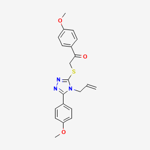 1-(4-methoxyphenyl)-2-{[5-(4-methoxyphenyl)-4-(prop-2-en-1-yl)-4H-1,2,4-triazol-3-yl]sulfanyl}ethanone