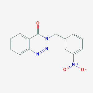 molecular formula C14H10N4O3 B3492241 3-(3-nitrobenzyl)-1,2,3-benzotriazin-4(3H)-one 