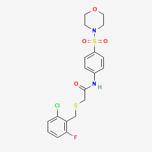 2-[(2-chloro-6-fluorobenzyl)thio]-N-[4-(4-morpholinylsulfonyl)phenyl]acetamide