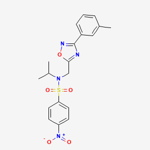 N-{[3-(3-Methylphenyl)-1,2,4-oxadiazol-5-YL]methyl}-4-nitro-N-(propan-2-YL)benzene-1-sulfonamide