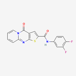 molecular formula C17H9F2N3O2S B3492280 N-(3,4-difluorophenyl)-4-oxo-4H-pyrido[1,2-a]thieno[2,3-d]pyrimidine-2-carboxamide 