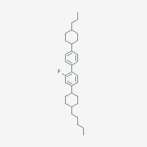 molecular formula C32H45F B034923 2-氟-4-(反式-4-戊基环己基)-4'-(反式-4-丙基环己基)联苯 CAS No. 106349-49-9