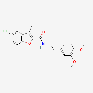 5-chloro-N-[2-(3,4-dimethoxyphenyl)ethyl]-3-methyl-1-benzofuran-2-carboxamide