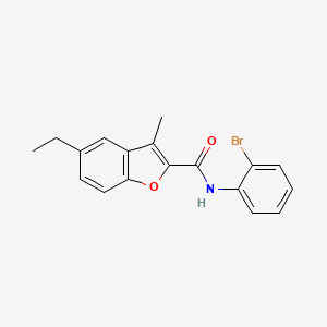 N-(2-bromophenyl)-5-ethyl-3-methyl-1-benzofuran-2-carboxamide