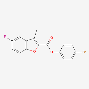 4-bromophenyl 5-fluoro-3-methyl-1-benzofuran-2-carboxylate