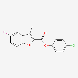 4-chlorophenyl 5-fluoro-3-methyl-1-benzofuran-2-carboxylate