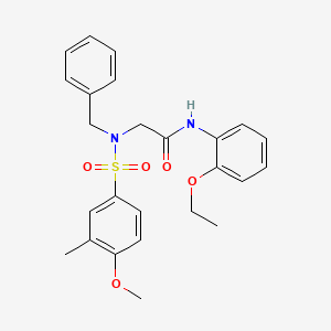 2-(N-BENZYL4-METHOXY-3-METHYLBENZENESULFONAMIDO)-N-(2-ETHOXYPHENYL)ACETAMIDE