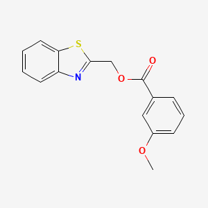 molecular formula C16H13NO3S B3492449 1,3-benzothiazol-2-ylmethyl 3-methoxybenzoate 