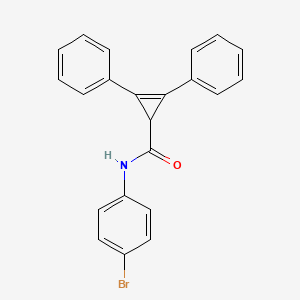 N-(4-bromophenyl)-2,3-diphenylcycloprop-2-ene-1-carboxamide