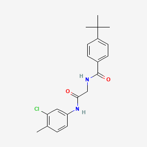 4-tert-butyl-N-{2-[(3-chloro-4-methylphenyl)amino]-2-oxoethyl}benzamide