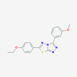 B349248 6-(4-Ethoxyphenyl)-3-(3-methoxyphenyl)[1,2,4]triazolo[3,4-b][1,3,4]thiadiazole CAS No. 586984-63-6
