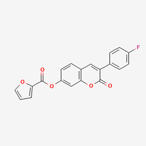 3-(4-fluorophenyl)-2-oxo-2H-chromen-7-yl furan-2-carboxylate