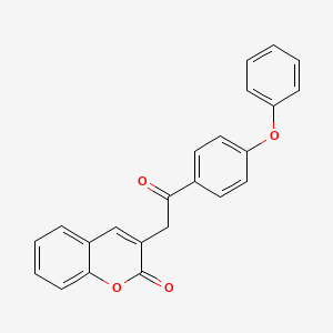 3-[2-oxo-2-(4-phenoxyphenyl)ethyl]-2H-chromen-2-one