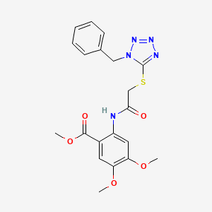 methyl 2-({[(1-benzyl-1H-tetrazol-5-yl)thio]acetyl}amino)-4,5-dimethoxybenzoate