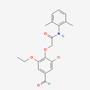 2-(2-bromo-6-ethoxy-4-formylphenoxy)-N-(2,6-dimethylphenyl)acetamide