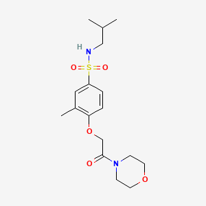 N-isobutyl-3-methyl-4-[2-(4-morpholinyl)-2-oxoethoxy]benzenesulfonamide