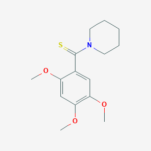 molecular formula C15H21NO3S B3492608 Piperidin-1-yl-(2,4,5-trimethoxyphenyl)methanethione 