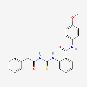 N-(4-methoxyphenyl)-2-({[(phenylacetyl)amino]carbonothioyl}amino)benzamide