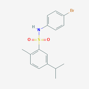 N-(4-bromophenyl)-2-methyl-5-(propan-2-yl)benzene-1-sulfonamide