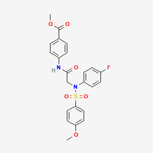 methyl 4-({N-(4-fluorophenyl)-N-[(4-methoxyphenyl)sulfonyl]glycyl}amino)benzoate