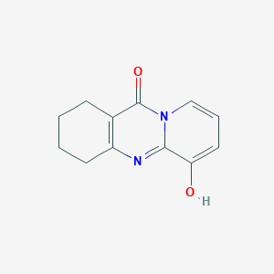 molecular formula C12H12N2O2 B3492694 6-hydroxy-1,2,3,4-tetrahydro-11H-pyrido[2,1-b]quinazolin-11-one 