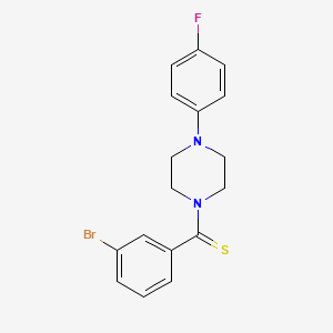 1-[(3-bromophenyl)carbonothioyl]-4-(4-fluorophenyl)piperazine