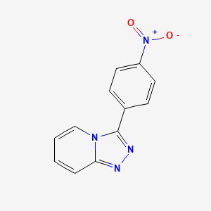 molecular formula C12H8N4O2 B3492718 3-(4-硝基苯基)[1,2,4]三唑并[4,3-a]吡啶 