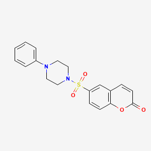 6-[(4-phenyl-1-piperazinyl)sulfonyl]-2H-chromen-2-one