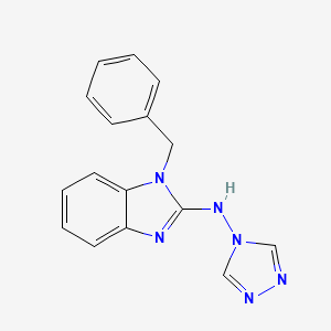 N-(1-BENZYL-1H-1,3-BENZIMIDAZOL-2-YL)-N-(4H-1,2,4-TRIAZOL-4-YL)AMINE