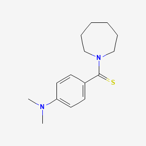 molecular formula C15H22N2S B3492745 4-(1-azepanylcarbonothioyl)-N,N-dimethylaniline 