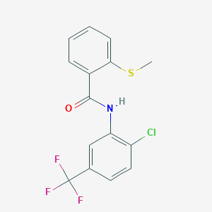 N-[2-chloro-5-(trifluoromethyl)phenyl]-2-(methylthio)benzamide