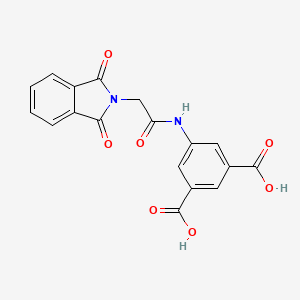 5-[2-(1,3-DIOXO-2,3-DIHYDRO-1H-ISOINDOL-2-YL)ACETAMIDO]BENZENE-1,3-DICARBOXYLIC ACID