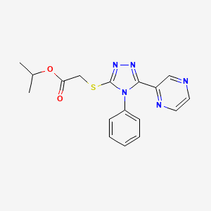 isopropyl {[4-phenyl-5-(2-pyrazinyl)-4H-1,2,4-triazol-3-yl]thio}acetate