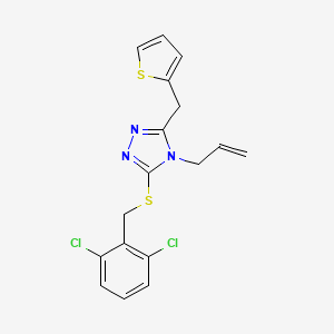 4-allyl-3-[(2,6-dichlorobenzyl)thio]-5-(2-thienylmethyl)-4H-1,2,4-triazole