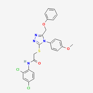 N-(2,4-dichlorophenyl)-2-{[4-(4-methoxyphenyl)-5-(phenoxymethyl)-4H-1,2,4-triazol-3-yl]thio}acetamide