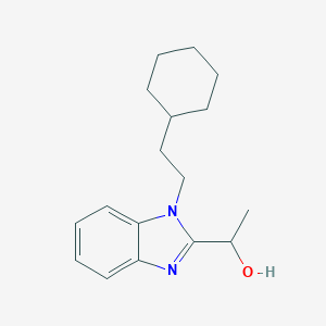 molecular formula C17H24N2O B349303 1-[1-(2-Cyclohexylethyl)benzimidazol-2-yl]ethanol CAS No. 537702-02-6