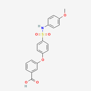 3-(4-{[(4-methoxyphenyl)amino]sulfonyl}phenoxy)benzoic acid