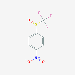 molecular formula C7H4F3NO3S B349313 4-(Trifluoromethylsulphinyl)nitrobenzene CAS No. 394-60-5