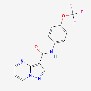 N-[4-(trifluoromethoxy)phenyl]pyrazolo[1,5-a]pyrimidine-3-carboxamide