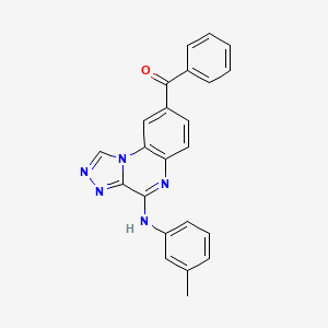 molecular formula C23H17N5O B3493139 8-BENZOYL-N-(3-METHYLPHENYL)-[1,2,4]TRIAZOLO[4,3-A]QUINOXALIN-4-AMINE 