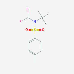 molecular formula C12H17F2NO2S B349316 N-(tert-butyl)-N-(difluoromethyl)-4-methylbenzenesulfonamide CAS No. 380345-42-6