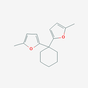 molecular formula C16H20O2 B349319 2-Methyl-5-[1-(5-methyl-2-furyl)cyclohexyl]furan CAS No. 59212-76-9