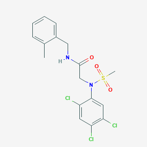 N~1~-(2-methylbenzyl)-N~2~-(methylsulfonyl)-N~2~-(2,4,5-trichlorophenyl)glycinamide