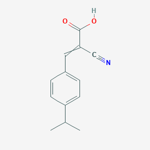 molecular formula C13H13NO2 B349323 2-Cyano-3-(4-isopropylphenyl)acrylic acid CAS No. 25554-21-6