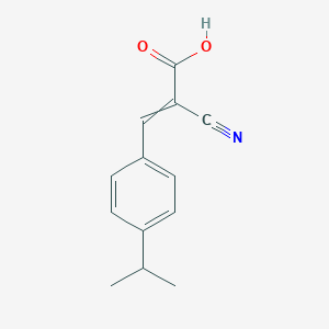 molecular formula C13H13NO2 B349323 Ácido 2-ciano-3-(4-isopropilfenil)acrílico CAS No. 25554-21-6