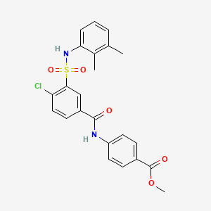 methyl 4-[(4-chloro-3-{[(2,3-dimethylphenyl)amino]sulfonyl}benzoyl)amino]benzoate