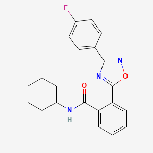 N-cyclohexyl-2-[3-(4-fluorophenyl)-1,2,4-oxadiazol-5-yl]benzamide